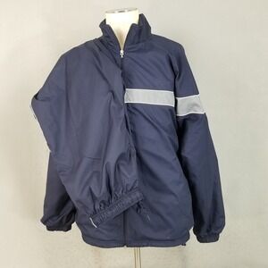 Head Tracksuit Mens L Navy Blue Windbreaker Jacket Pants Fleece Lined Set